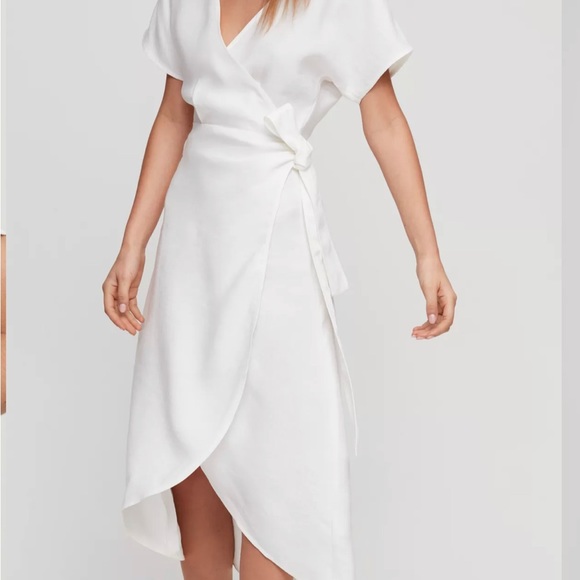 Wilfred Madeline linen-blend wrap dress - Picture 6 of 8